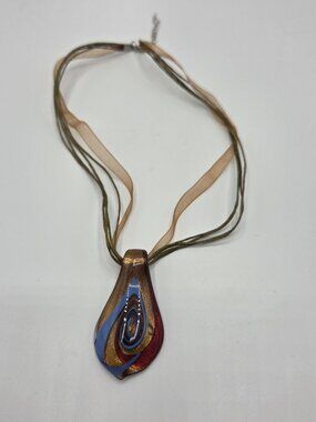 Handmade Glass Pendant Necklace